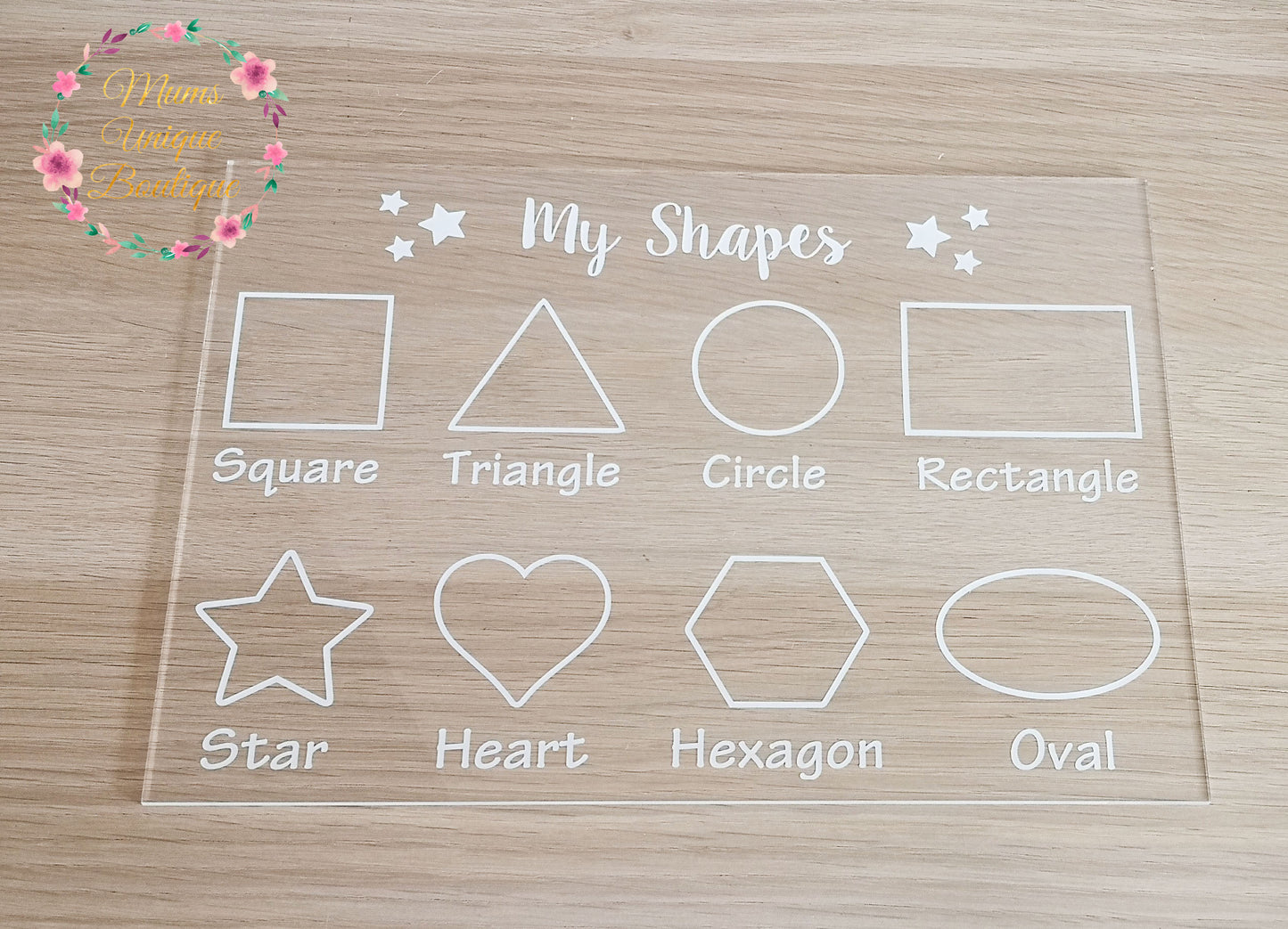 Educational Trace & Wipe Acrylic Boards